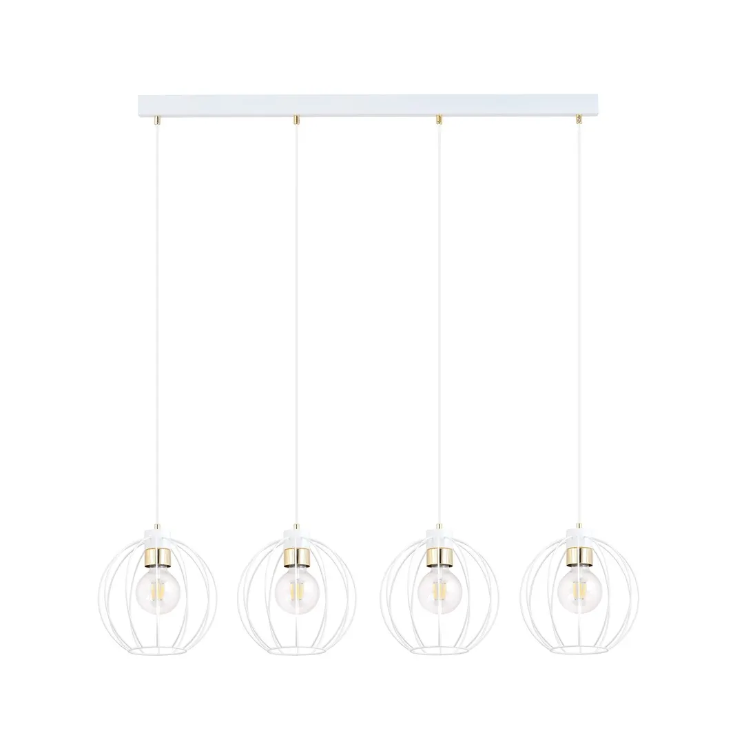 Lampa wisząca GINO Biały/Złoty 1223/4 - 1223/4