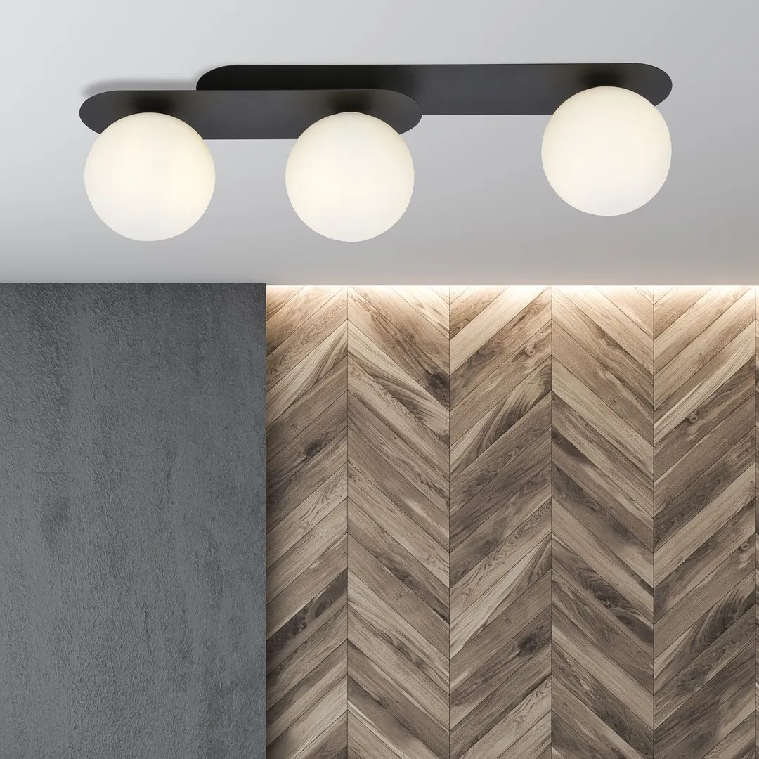 Lampa sufitowa PLAZA Czarny 1118/3 - 1118/3