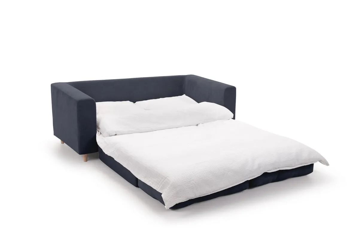 Sofa rozkładana Plant granatowa MEBLEX