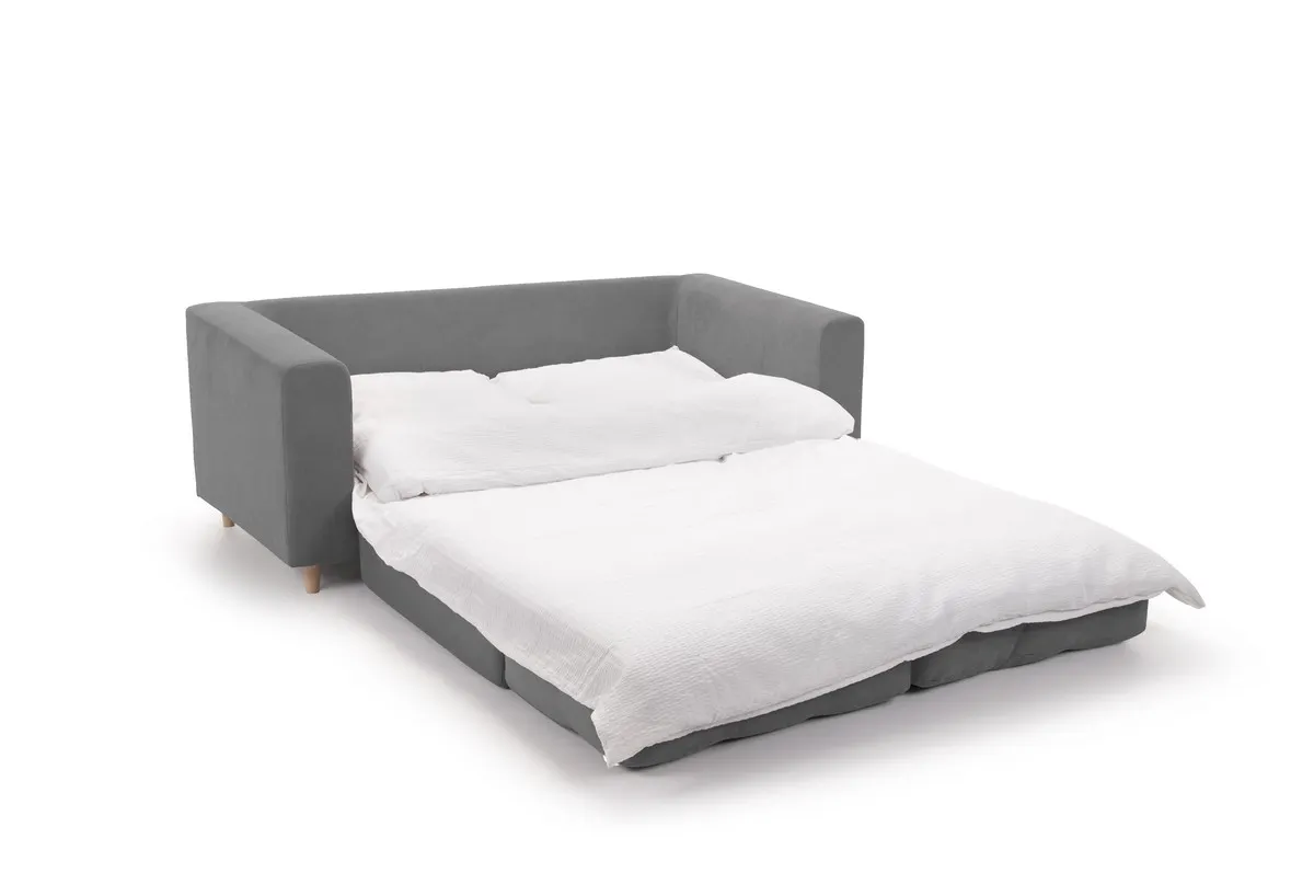 Sofa rozkładana Plant szara MEBLEX — zdjęcie 3