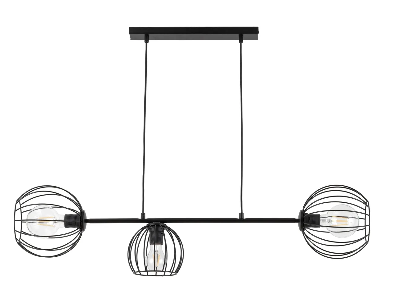 Lampa wisząca MADAM 3 czarna