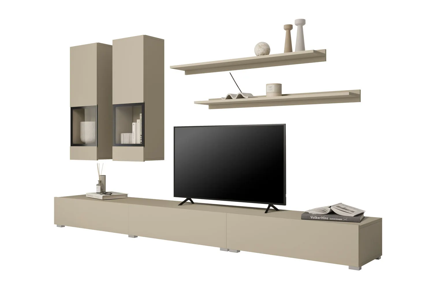 Meblościanka 5-częściowa BAROS beż jasny - 2412BM10