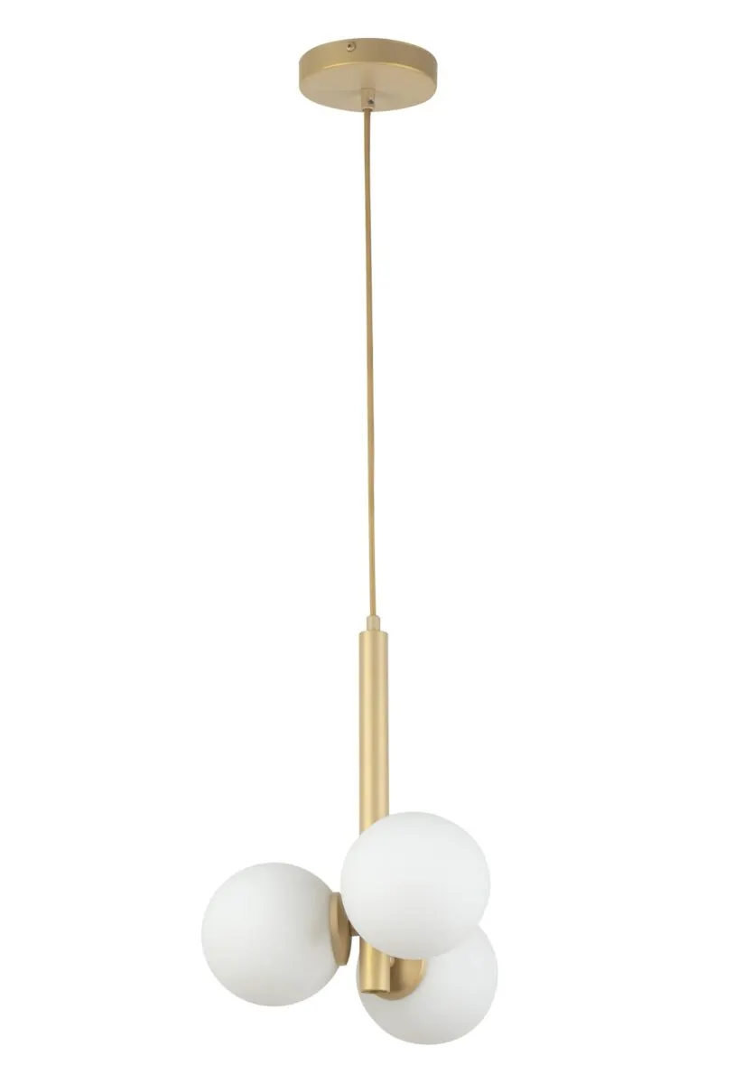 Lampa wisząca PERLA 3 złota