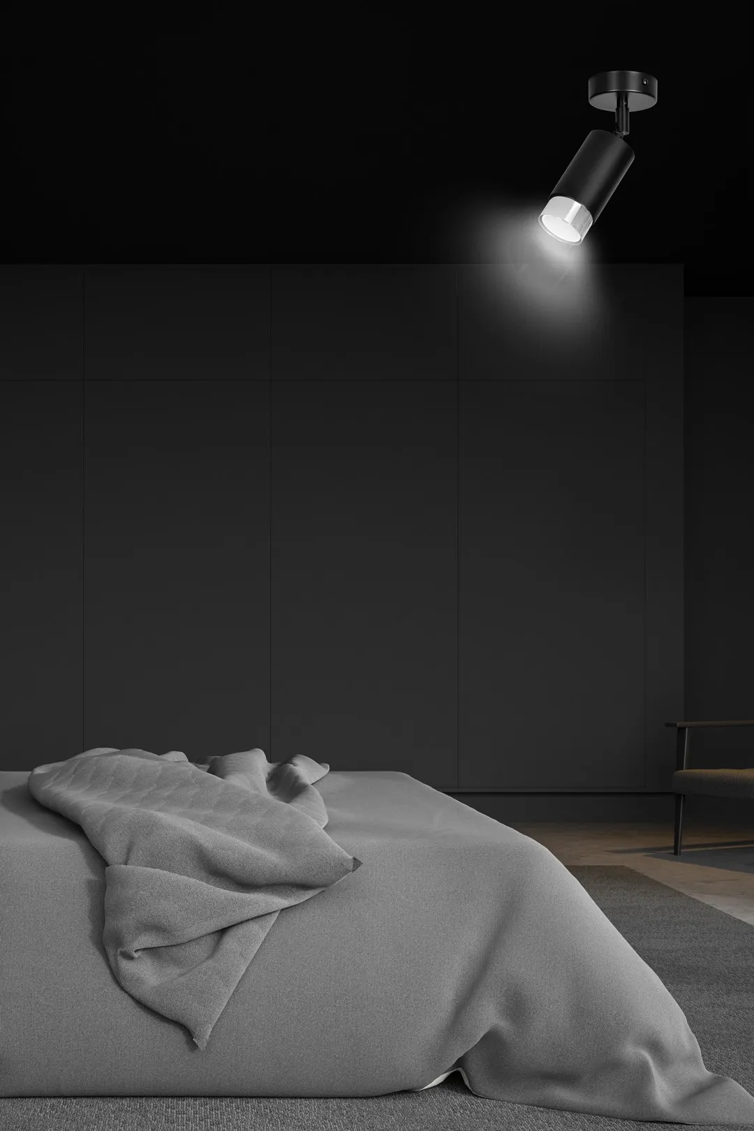 Lampa sufitowa HIRO Czarny/Chrom 964/1 - 964/1