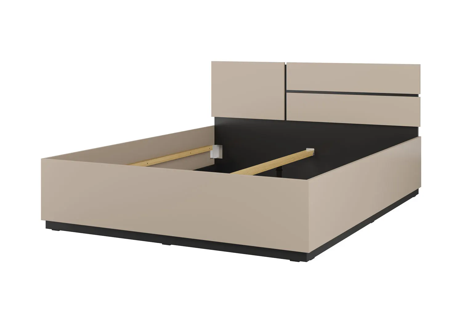 Łóżko z zagłówkiem CROSS S 31 160x200 congo czarny