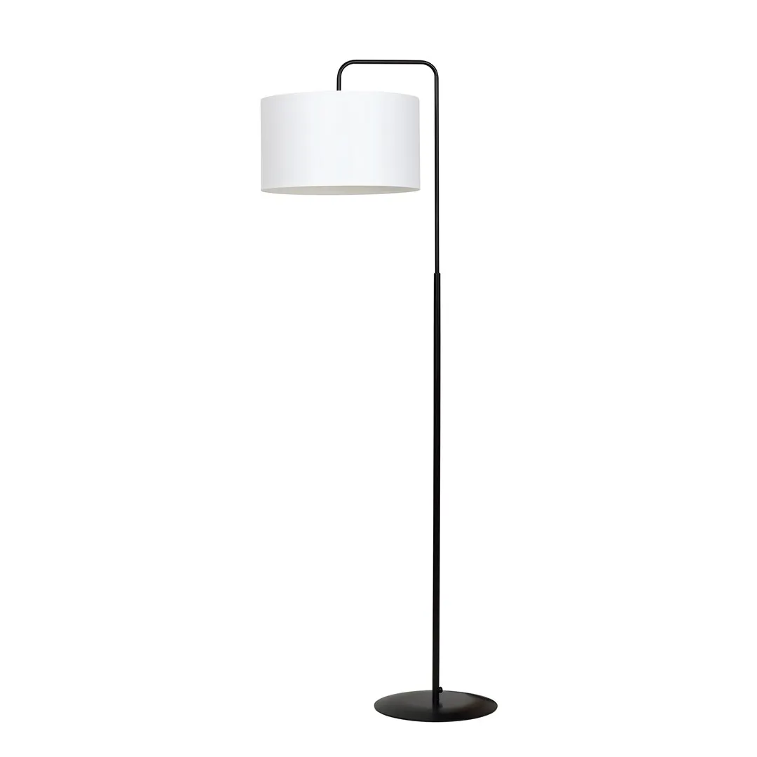 Lampa stojąca TRAPO czarny biały