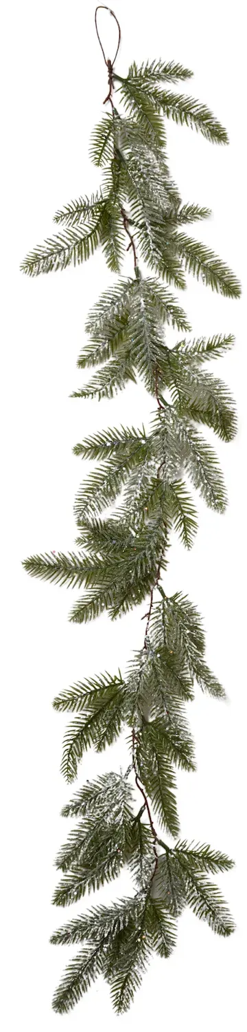 Girlanda sosnowa z brokatem 3171
