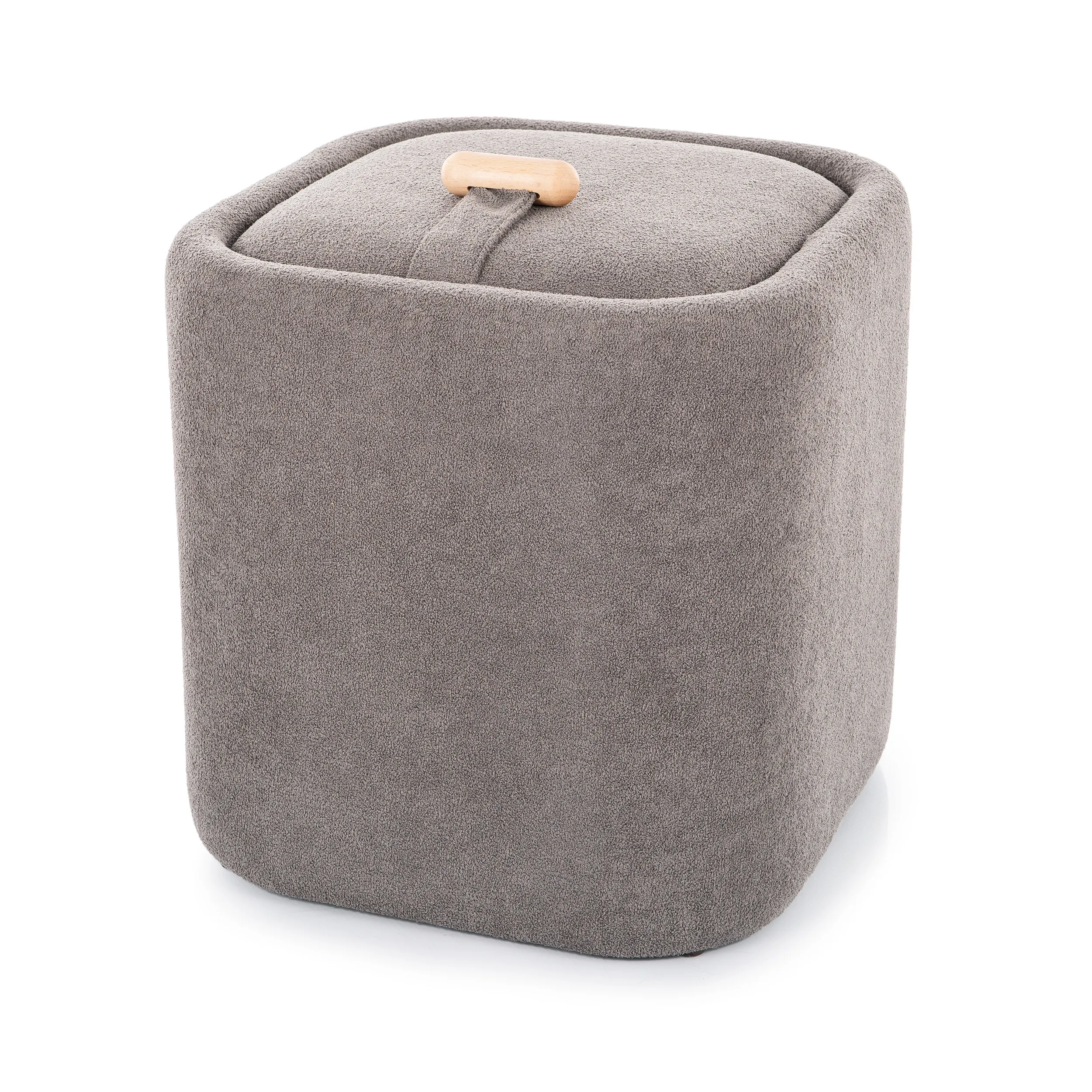 Puf z pojemnikiem NAP 37x37 szary - NAPSZ