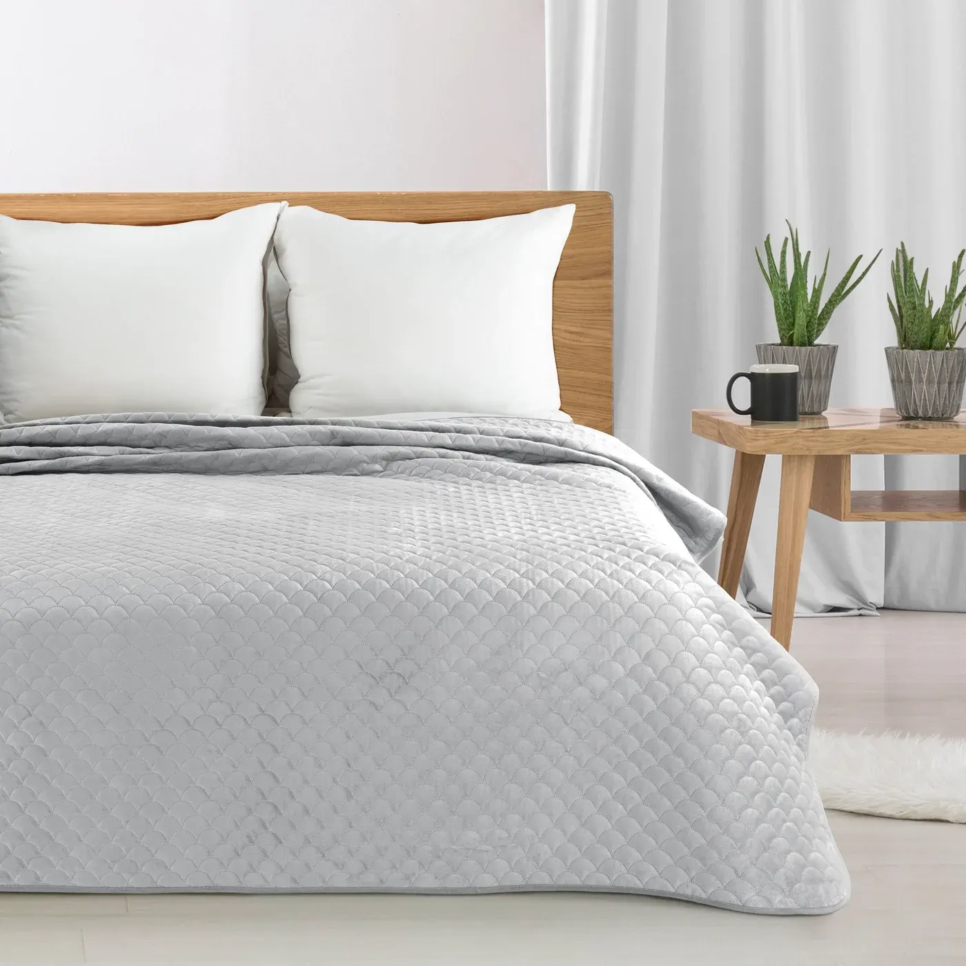 Narzuta pikowana ARIEL 3 170X210 CM Biały — zdjęcie 4