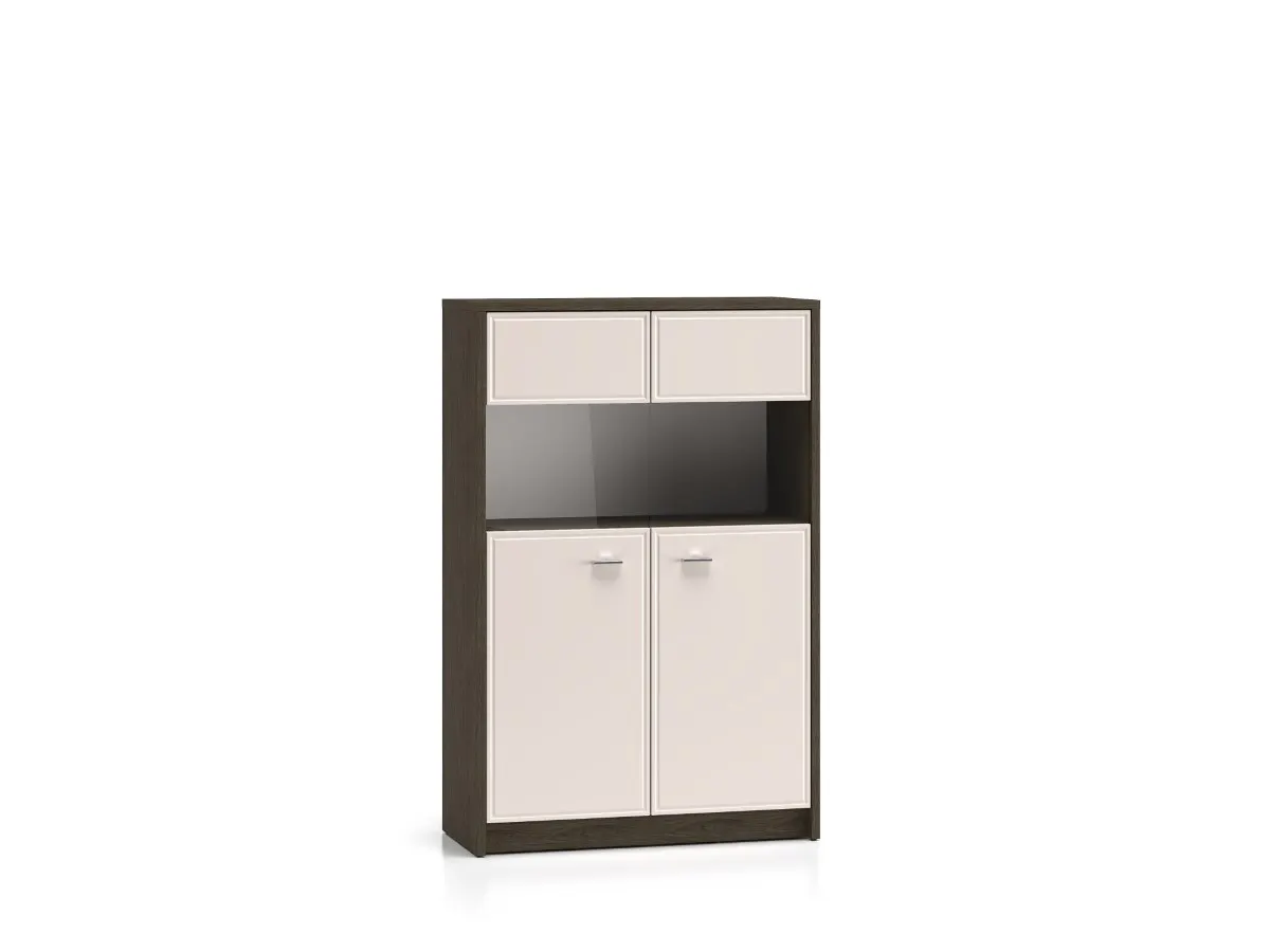 Witryna 2-drzwiowa szklana AVANTE 92x141 kaszmir dąb Windmill Meble, kredens, Gabinet, Szafa, Szafka