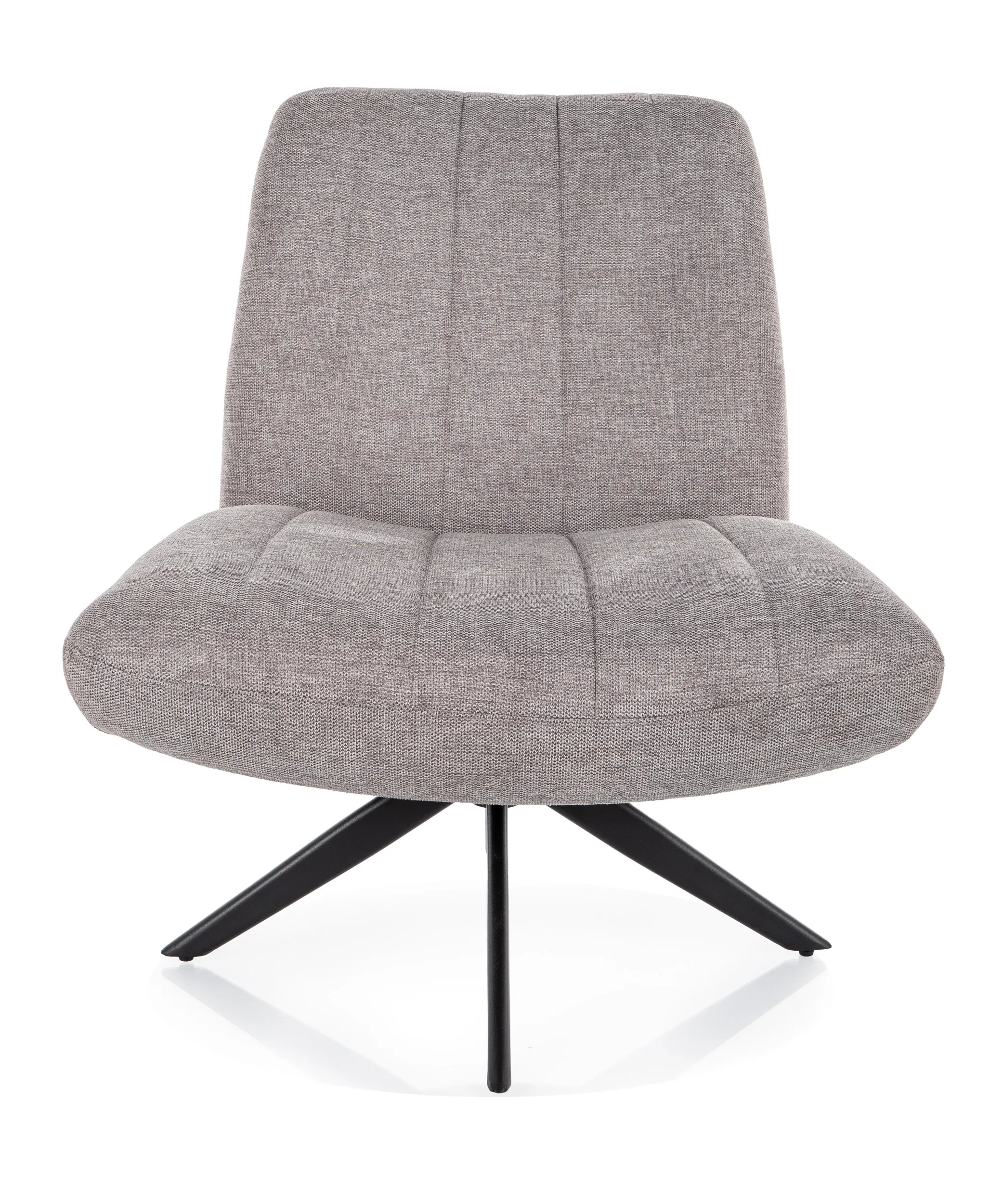 Fotel obrotowy ELENA BREGO szary/czarne nogi - ELENABRSZ07