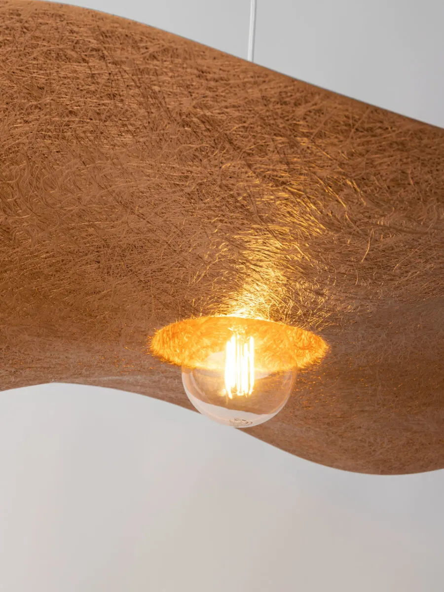 Lampa wisząca KAPELLO M biało-miedziana - SI_32344