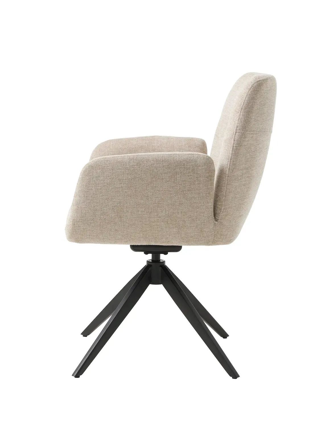 Krzesło obrotowe ROXANA z podłokietnikami piaskowe - UN_54930001