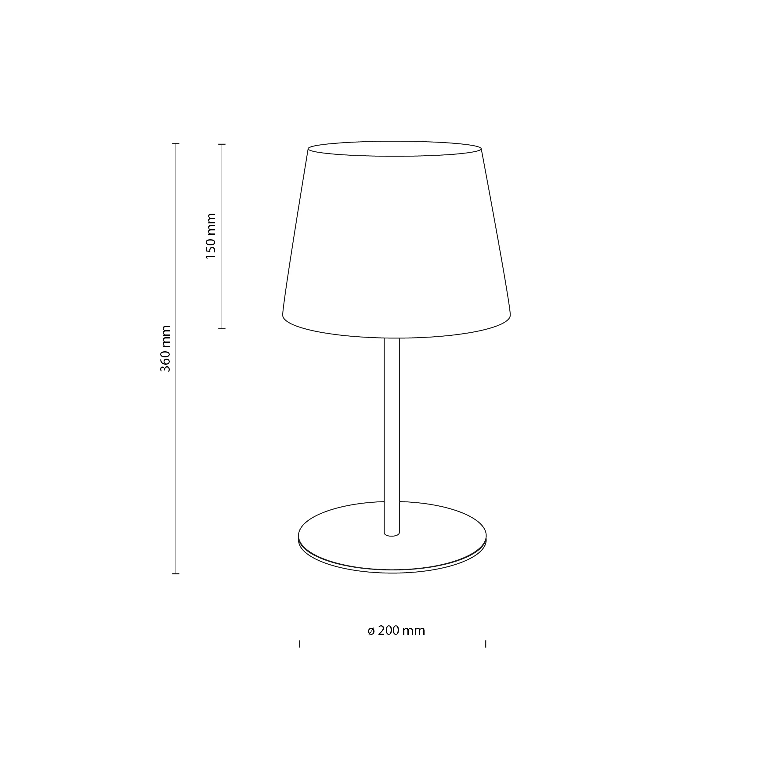 Lampka nocna MAJA biała 36x20cm - TK_2935