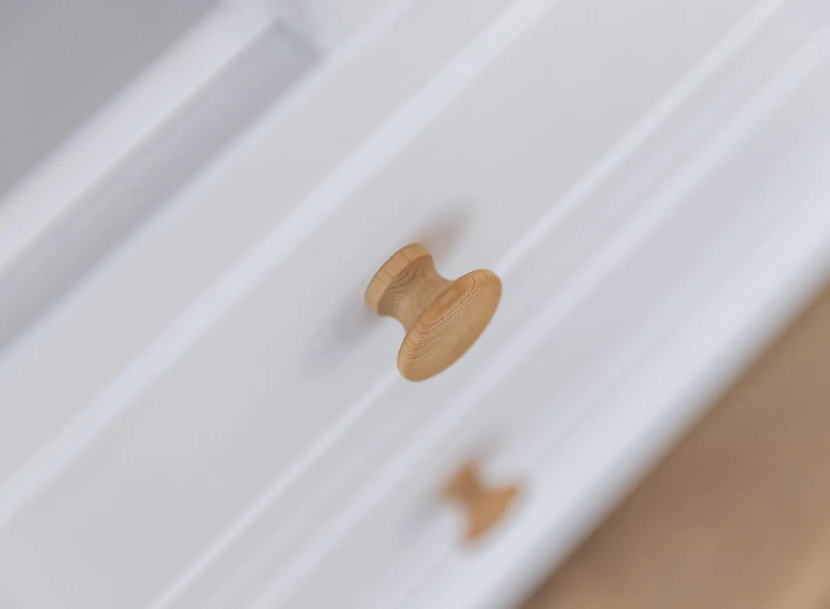 Witryna MARONE ELITE 1-drzwiowa z 3 szufladami - biały, złocisty - PLMEL04