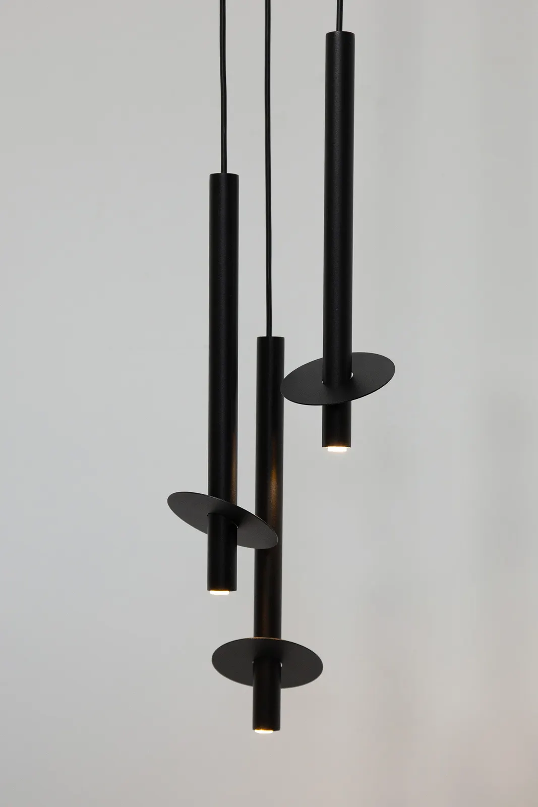 Lampa wisząca sopel RING 3 stal czarna - SI_41225