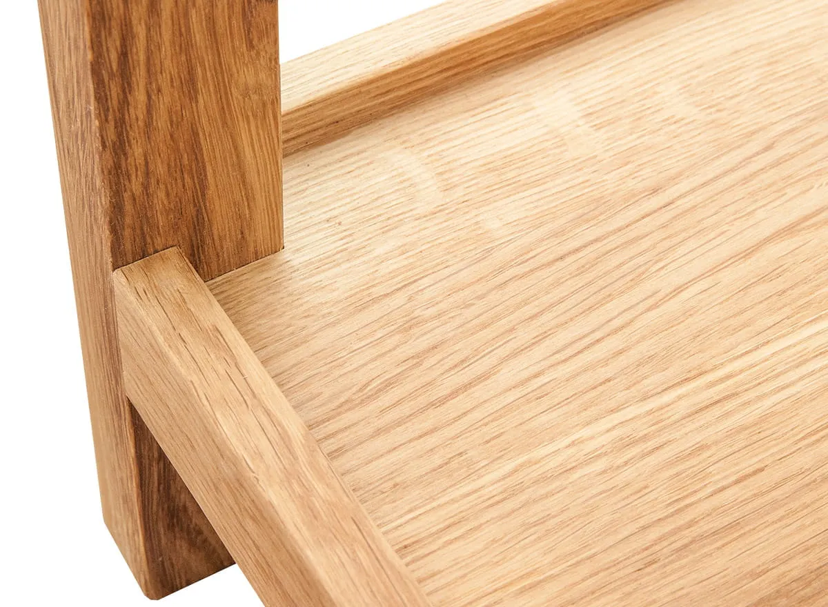 Stolik GIALO z szufladą i półką GIALO 60x40x40 - dąb olejowany - 2SGIA03