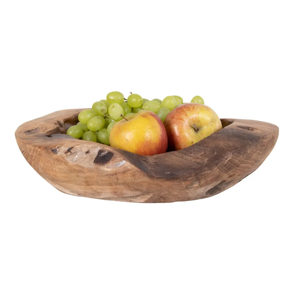 Miska teakowa RIO fi30x10 cm naturalny - 4501011