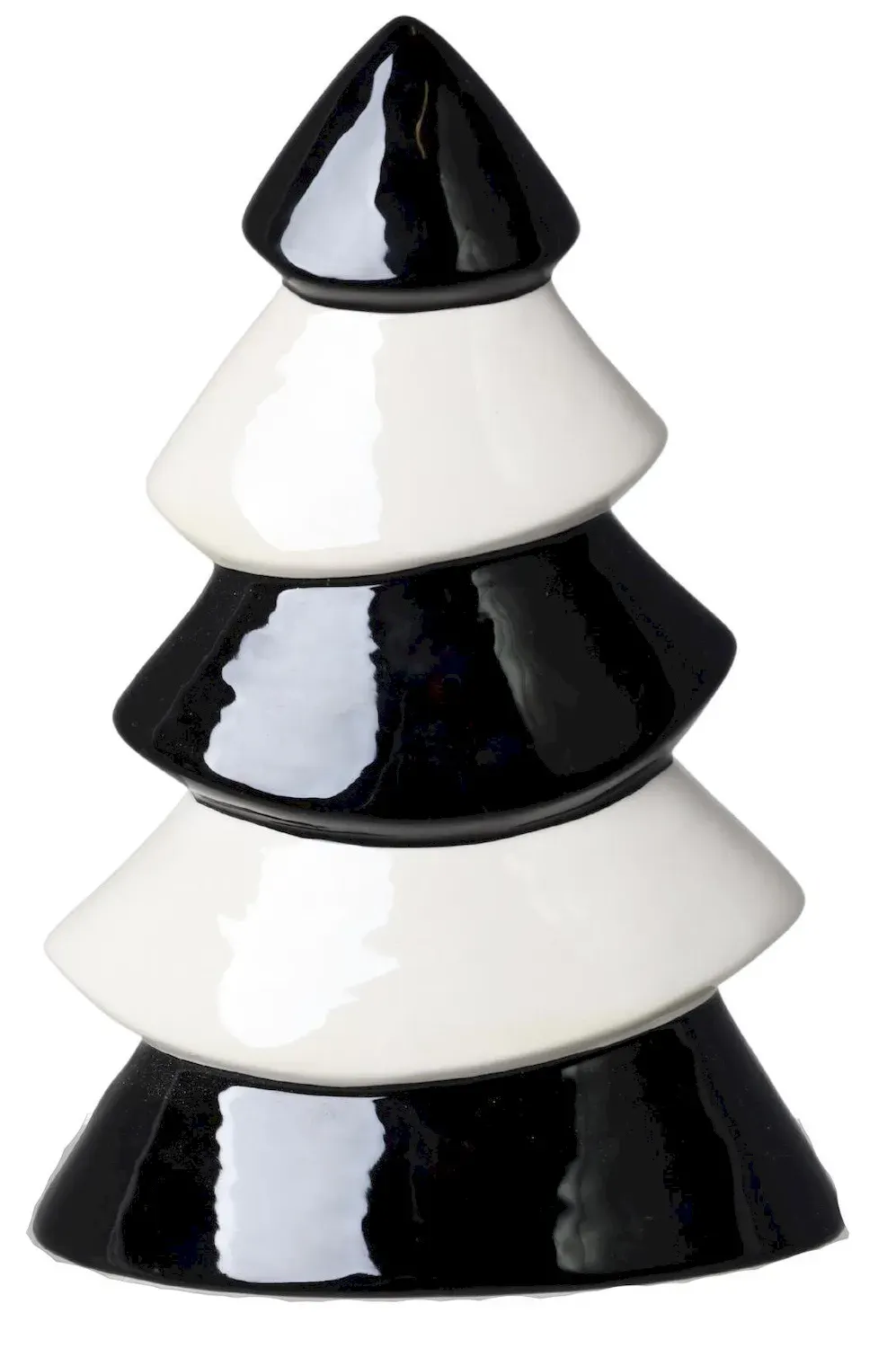 CHOINKA ceramiczna ŚREDNIA 71558 biało-czarna CHOINKA ceramiczna ŚREDNIA 71558 biało-czarna