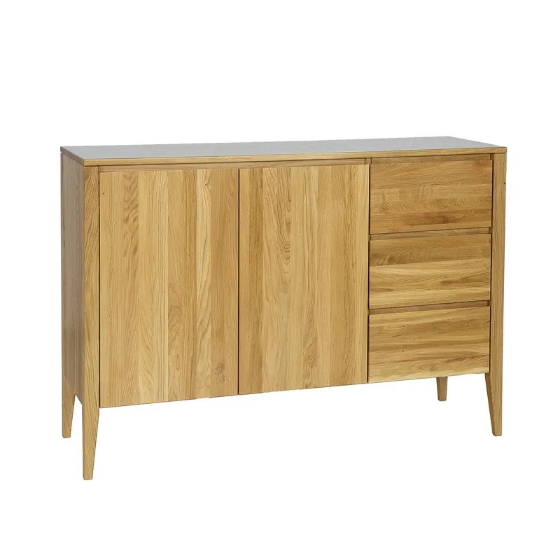 Komoda dębowa KD338 Naturalny DREWMAX — zdjęcie 4