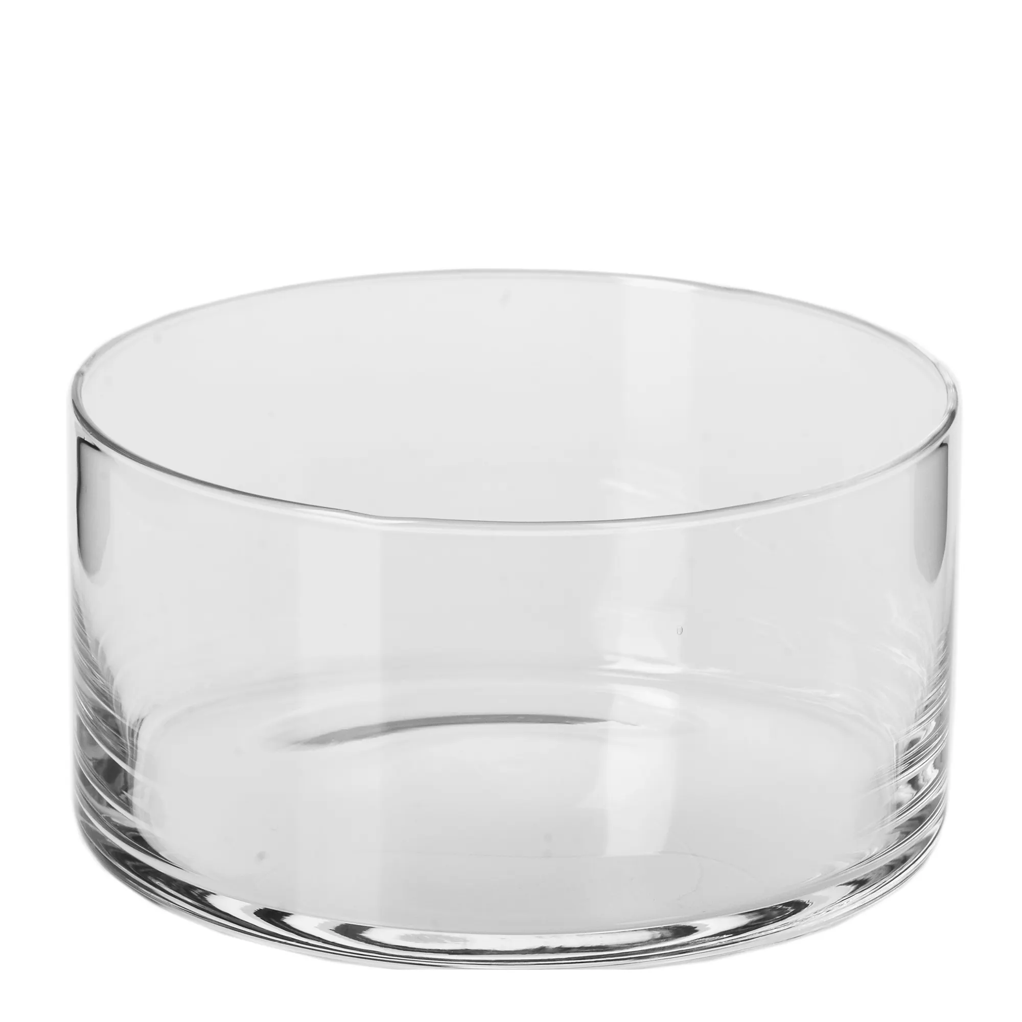 Salaterka GLAMOUR 19 cm transparentny szklanka, kielich, szklana, niskie, przezroczyste