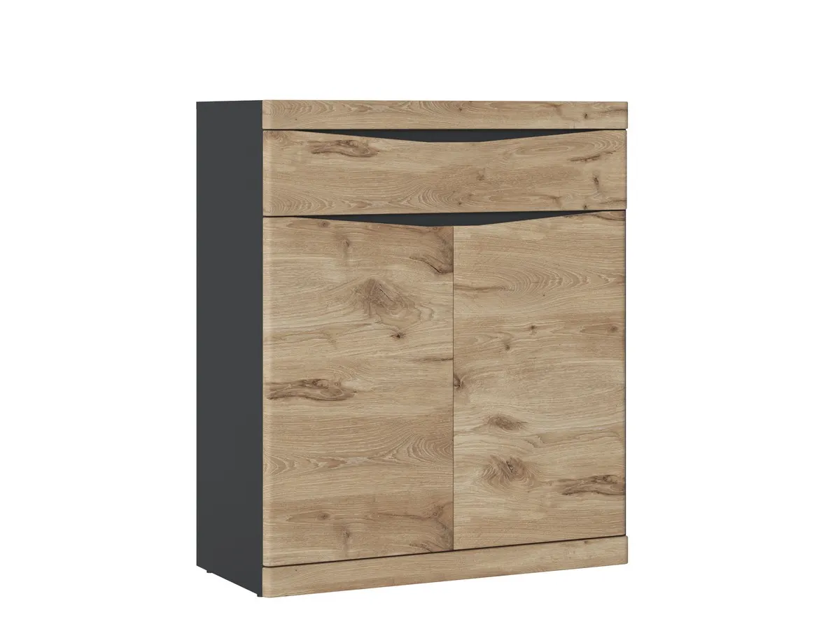 TWIST SUMGK1 KOMODA 2D1S DĄB VIKING/ANTRACYT/PVC DĄB VIKING Wójcik TWIST SUMGK1 KOMODA 2D1S DĄB VIKING/ANTRACYT/PVC DĄB VIKING Wójcik