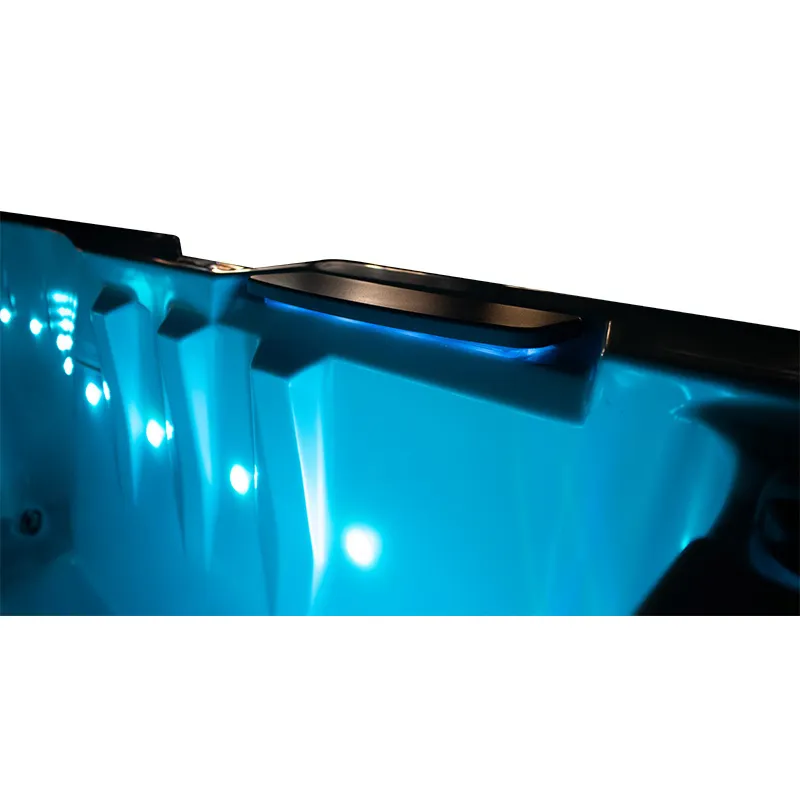 Jacuzzi ogrodowe 2-os. z hydromasażem SPA-749 200x135 cm biały/brązowy - HS_SPA749-3284