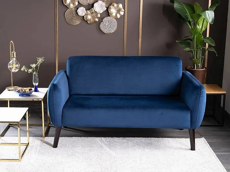 Sofa ELSA VELVET Bluvel 86 granatowa wenge - ELSAVGW