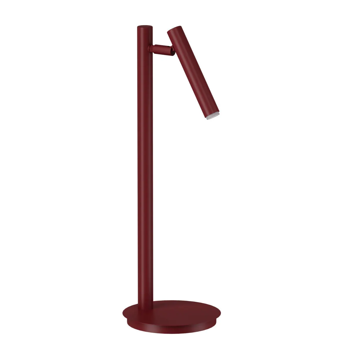 lampa stołowa, metalowa lampa, pierścienie czerwone, lampa biurowa, konstrukcja stojąca
