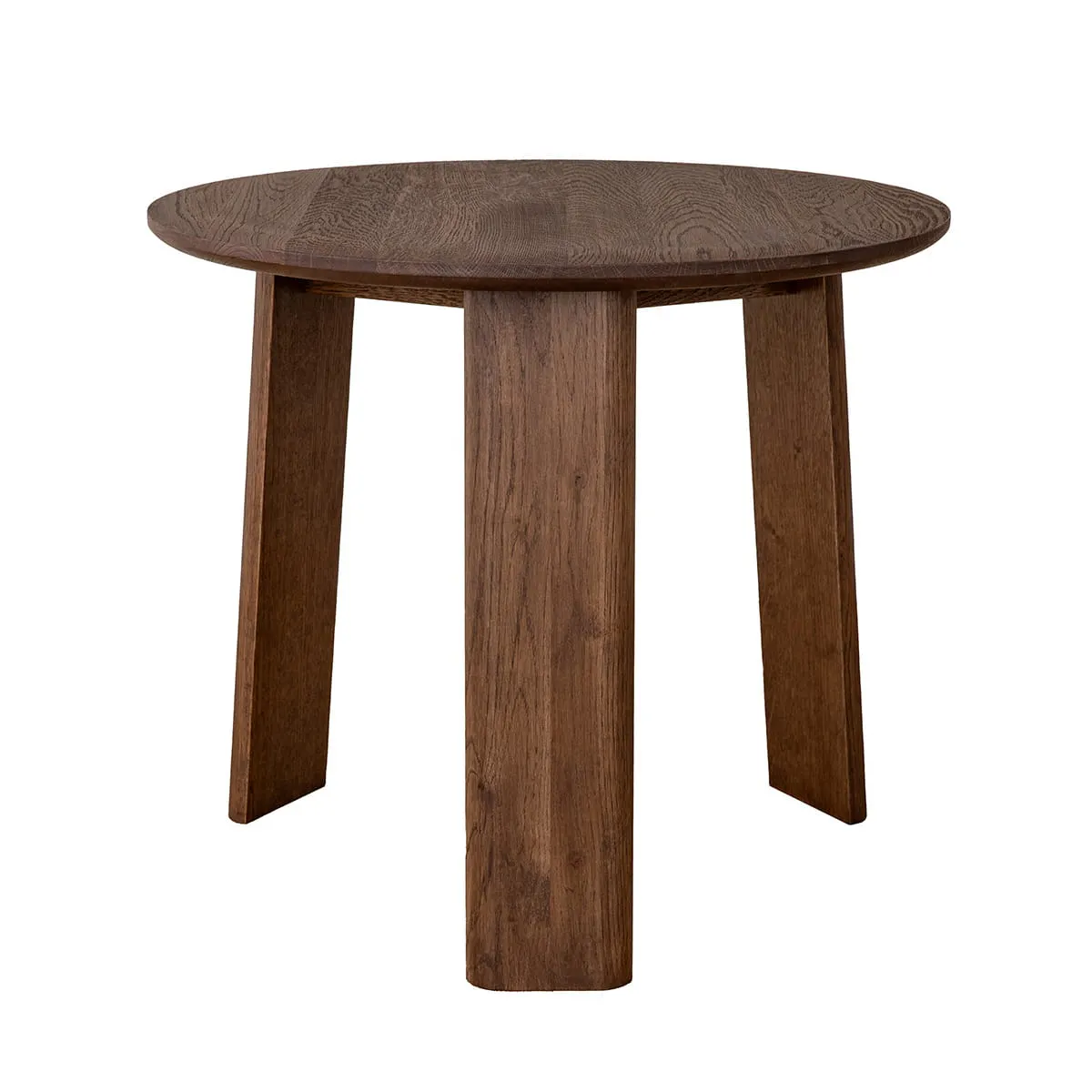 Stolik kawowy okrągły dębowy MONTI 51 cm ciemny dąb