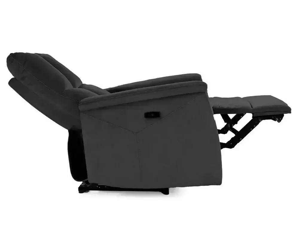 Fotel rozkładany NEPTUN M (funkcja masażu i podgrzewania) VELVET czarrny BLUVEL 19 Signal - NEPTUNMVC