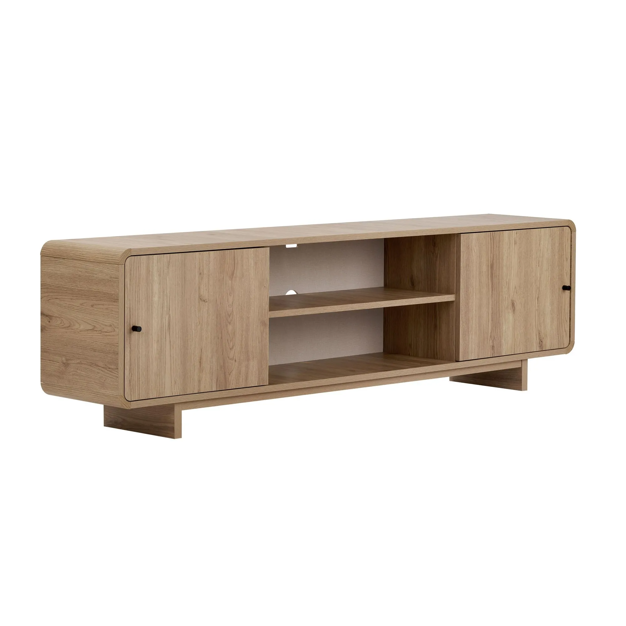 Szafka RTV 2-drzwiowa MIREL 180 cm Dąb Sepet - ASI_632NRD1117