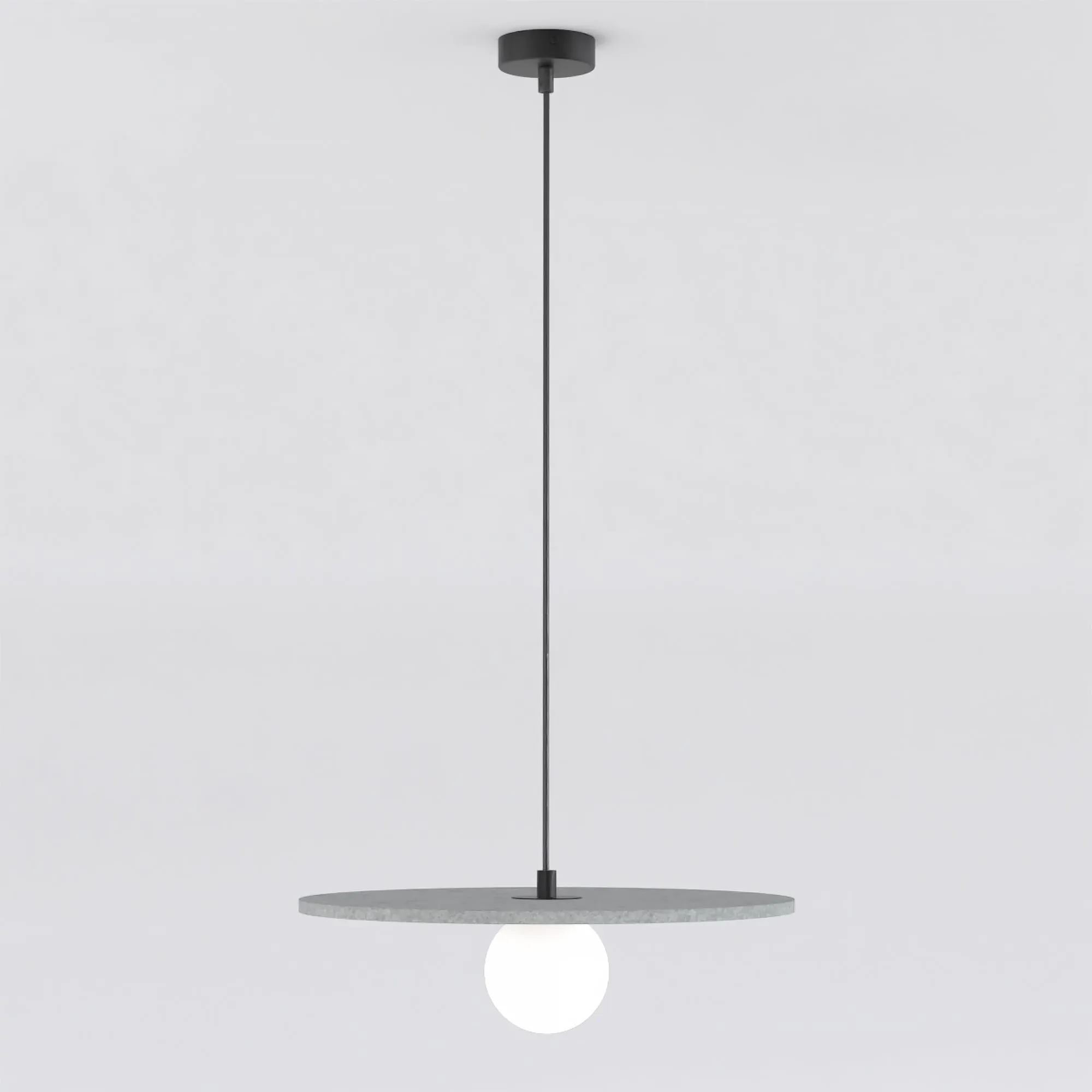 Lampa wisząca filcowa CALMA 1 szara