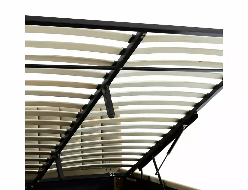 Łóżko z pojemnikiem MONTREAL VELVET 160x200 podnośnik gazowy Bluvel 28 beżowy - MONTREALV160BE