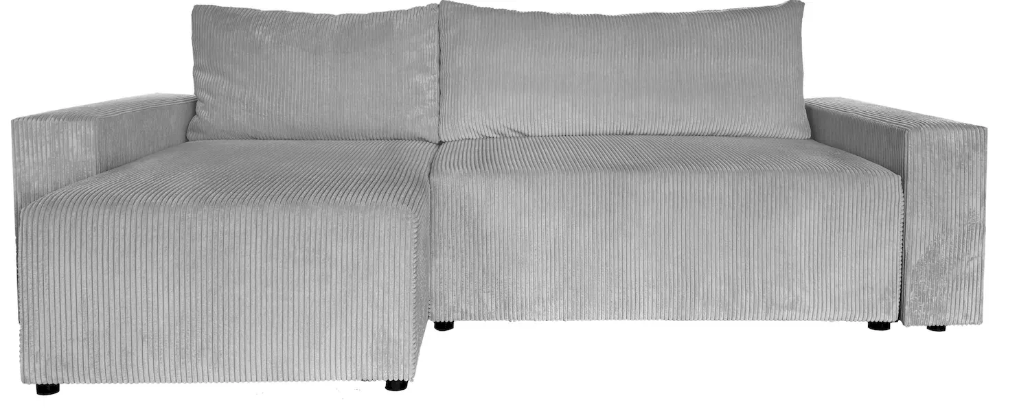 Narożnik rozkładany TOM uniwersalny z pojemnikiem jasny szary - RUZOOM19