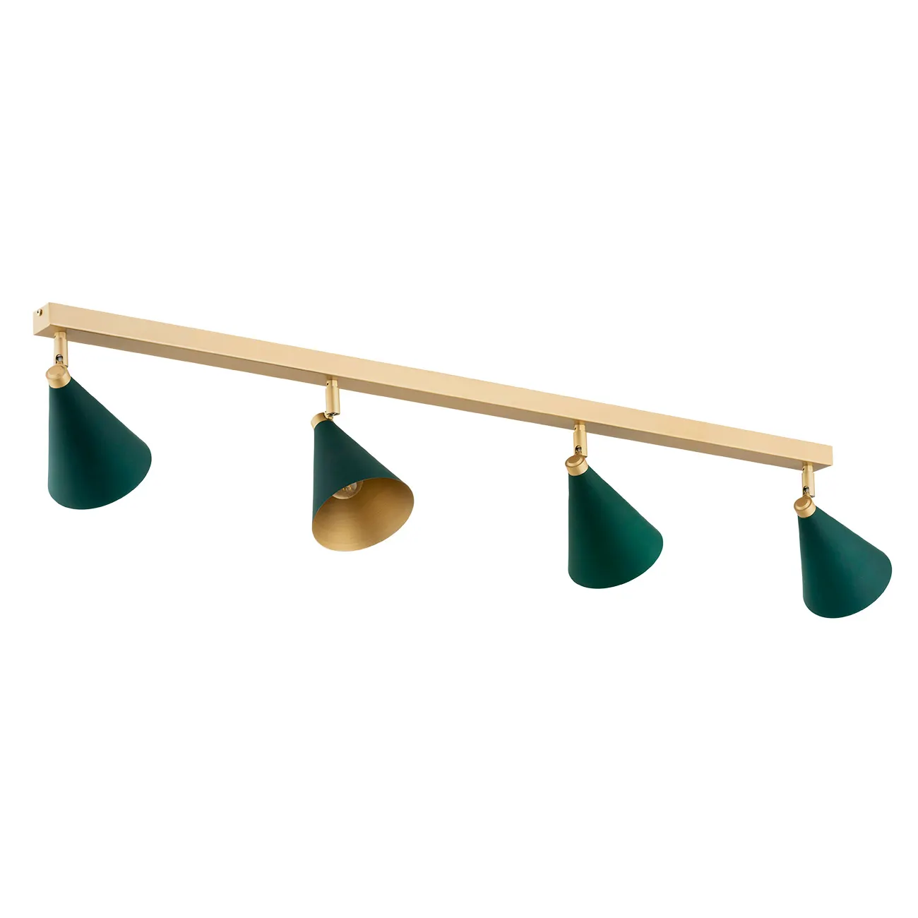 Plafon LUCINDA metalowy złoty zielony regulowany 130cm - 1806