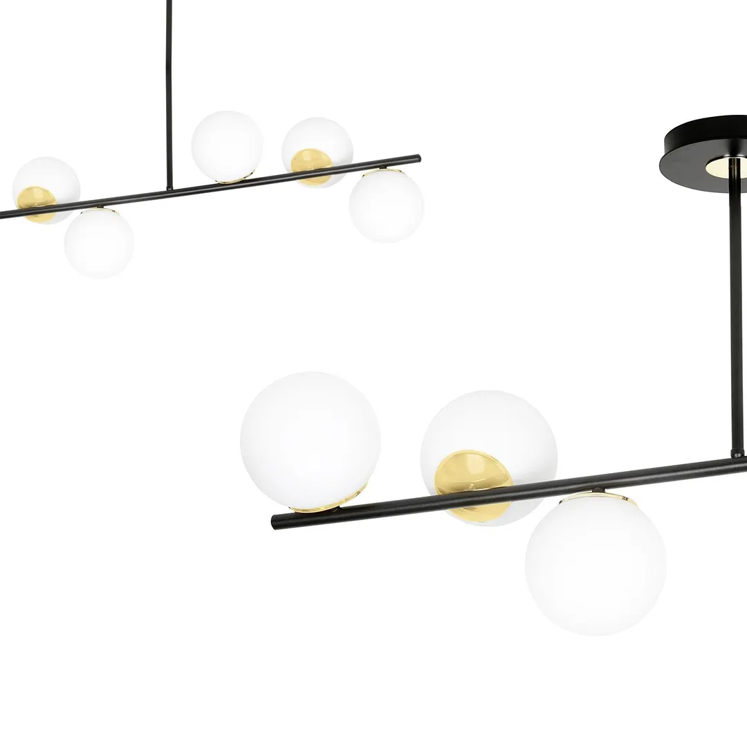 Lampa sufitowa FLOKI Czarny/Złoty 1022/6 - 1022/6