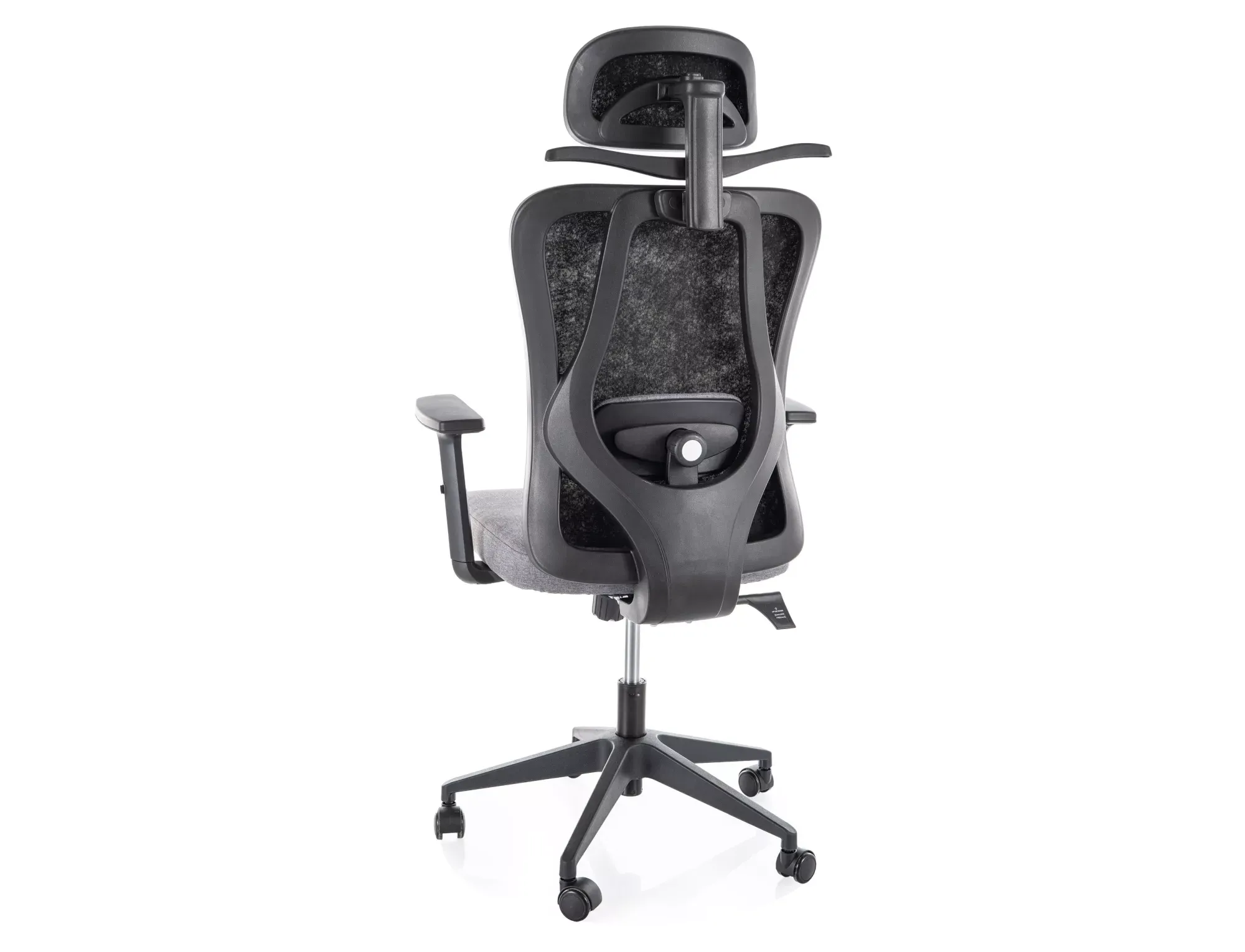 Fotel biurowy obrotowy Q-080M ergonomiczny czarny - OBRQ080MC