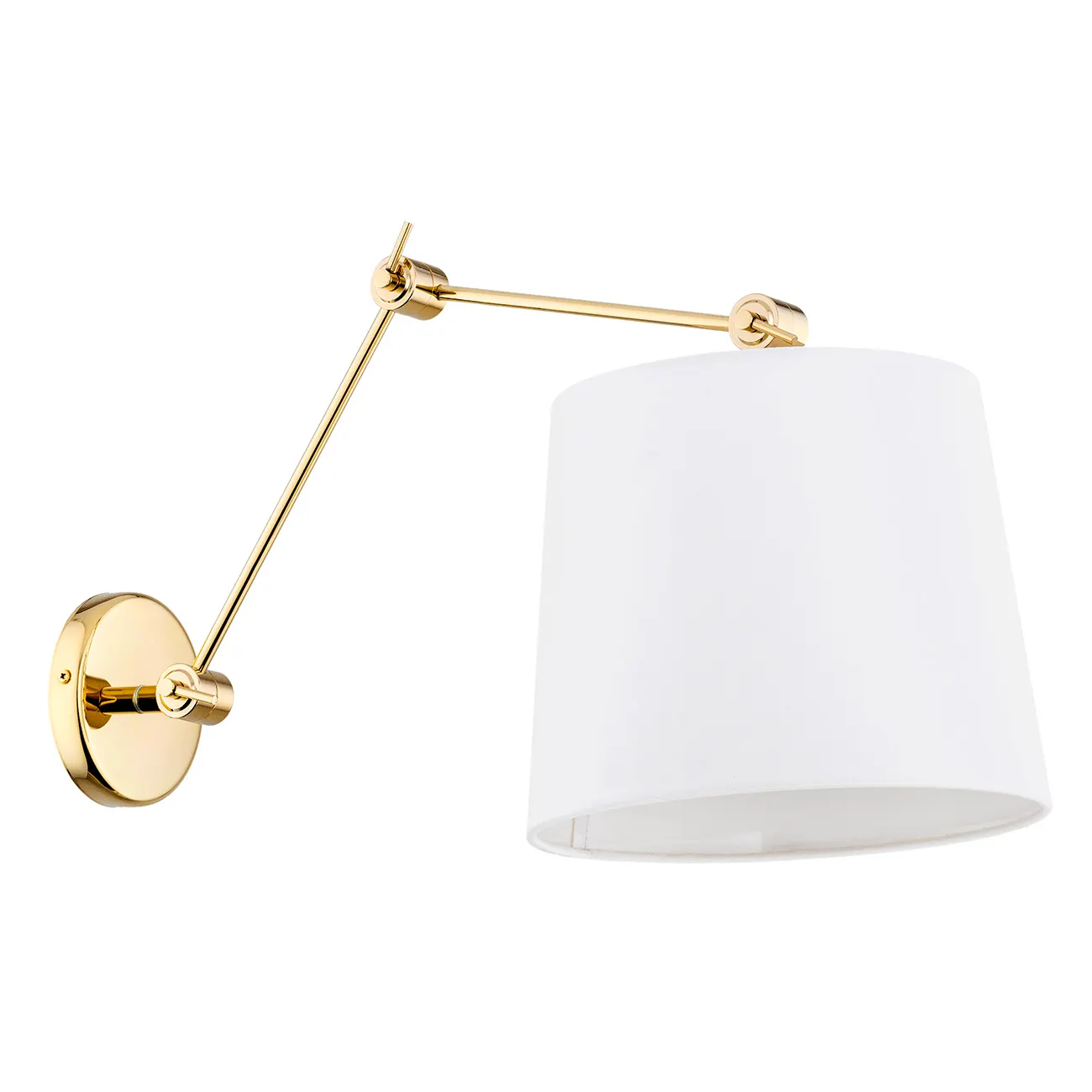 Kinkiet ZAKYNTOS PLUS metalowy złoty biały regulowany - 4897