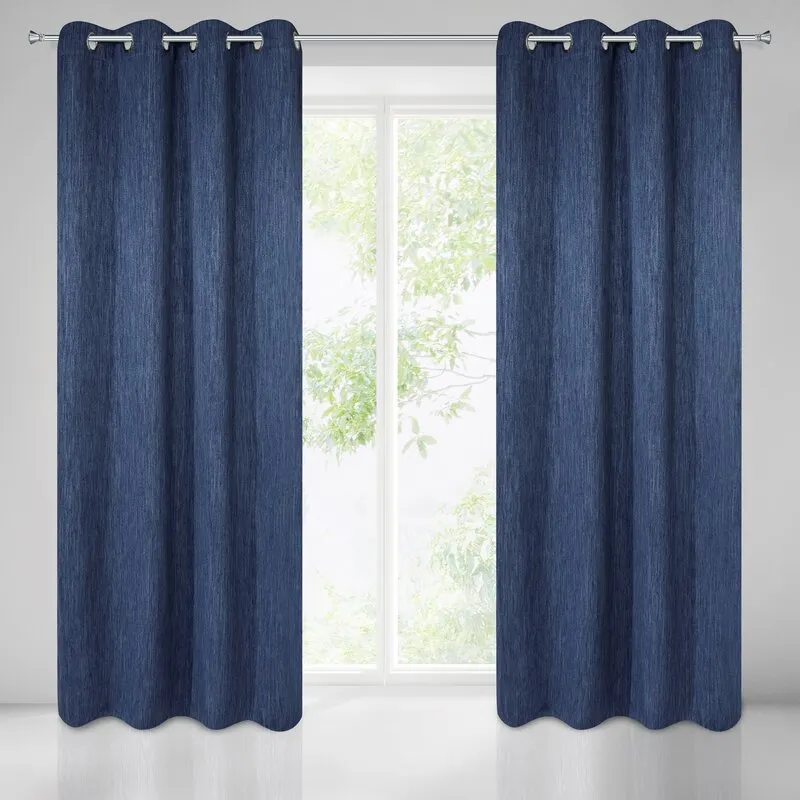 ZASŁONA GOTOWA ROSSIE 140X250 CM GRANATOWY