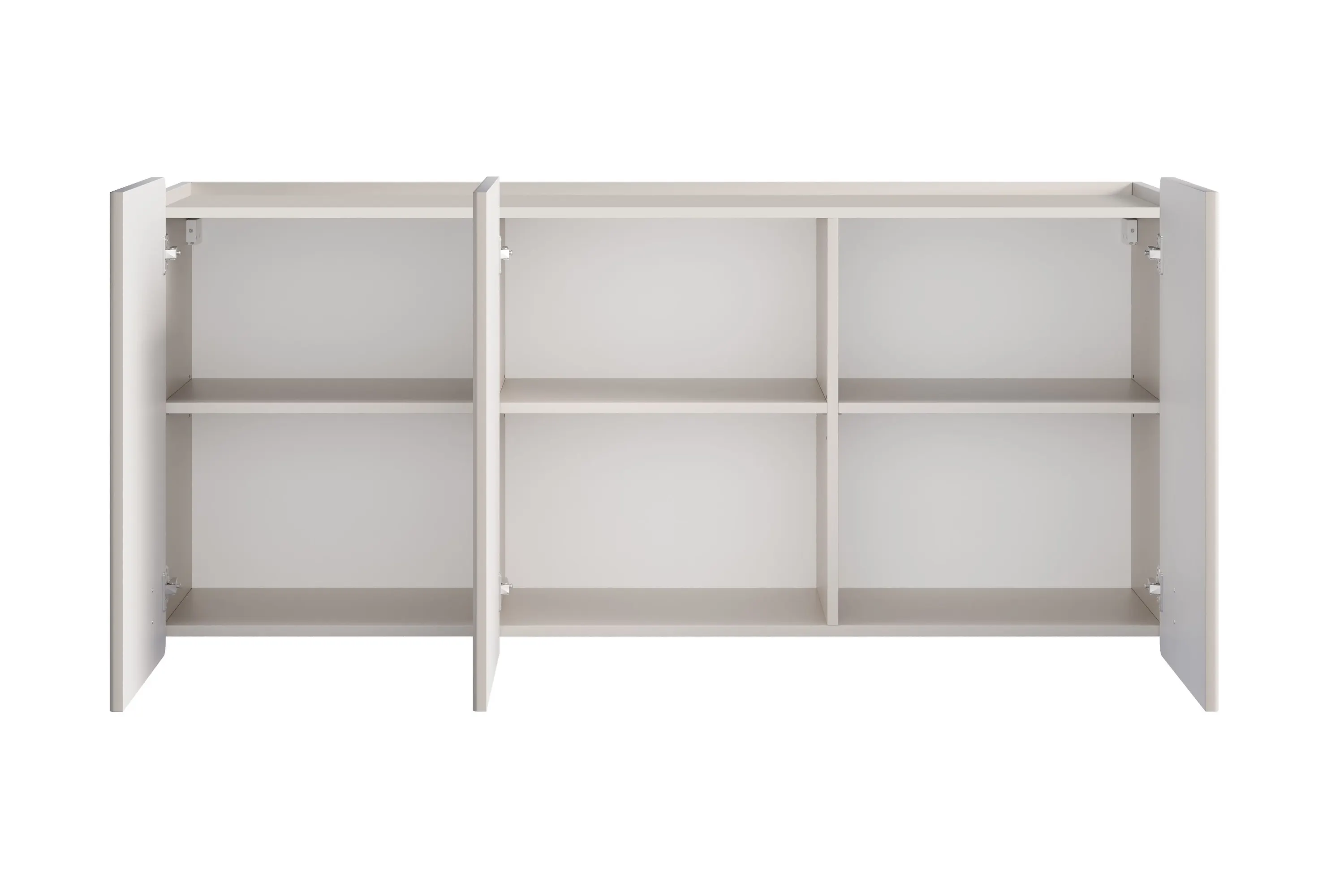 Komoda wisząca 3-drzwiowa MALMI 150cm - kaszmirowy - czarny - B_167025