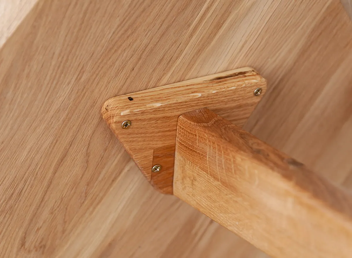 Stolik kawowy dębowy ORBETELLO okragły 70 cm - dąb olejowany - 3SORB58