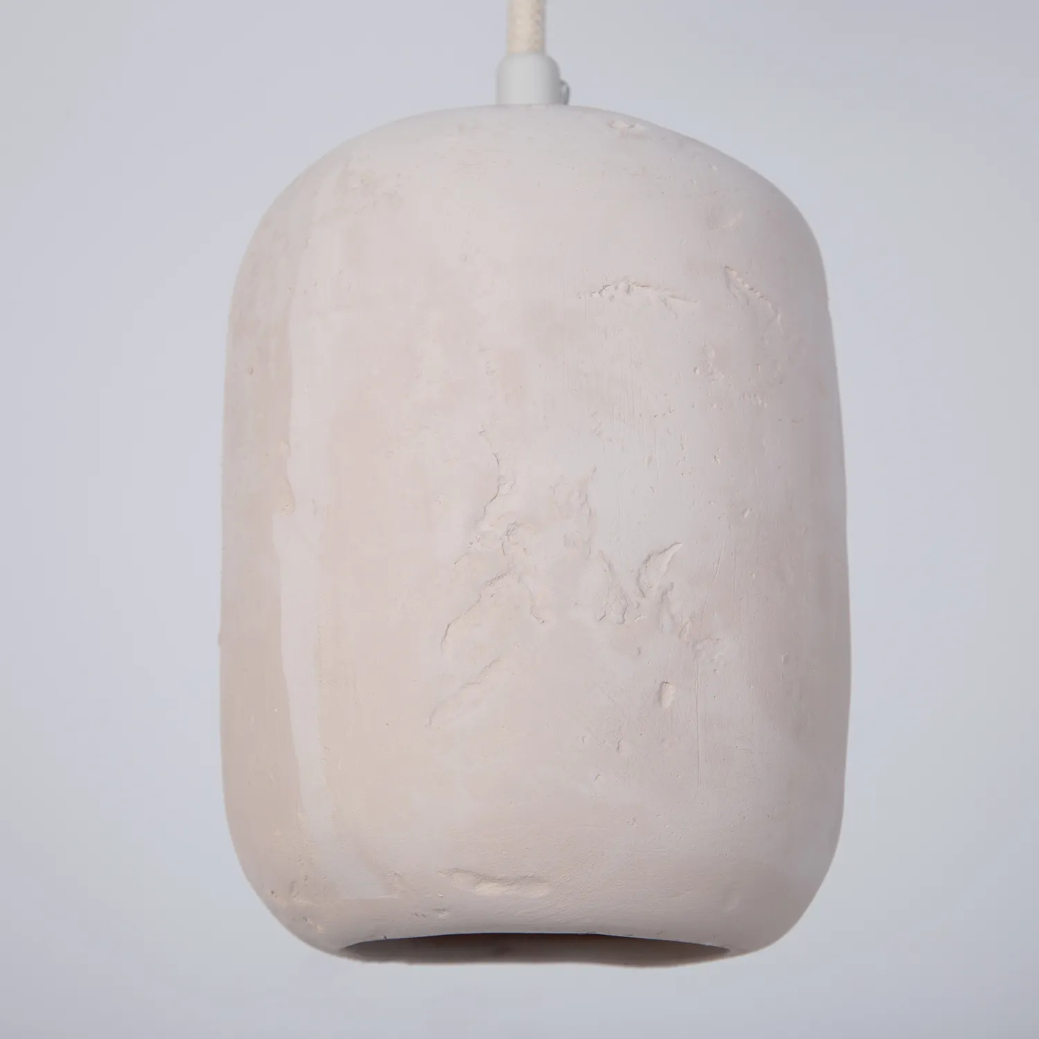 Lampa wisząca OLO 3 prosta ceramiczny klosz beżowa - SI_41419