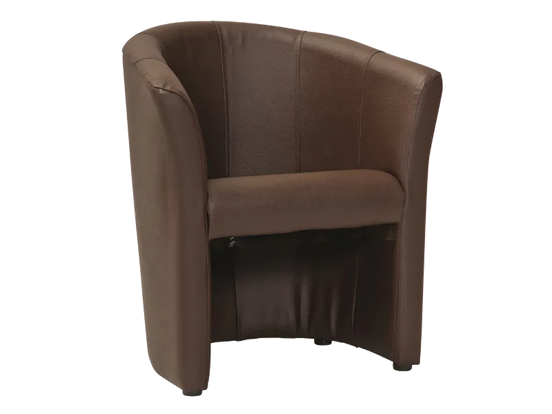 Fotel TM-1 ekoskóra ciemny brąz Signal_Signal_01 Fotel TM-1 ekoskóra ciemny brąz