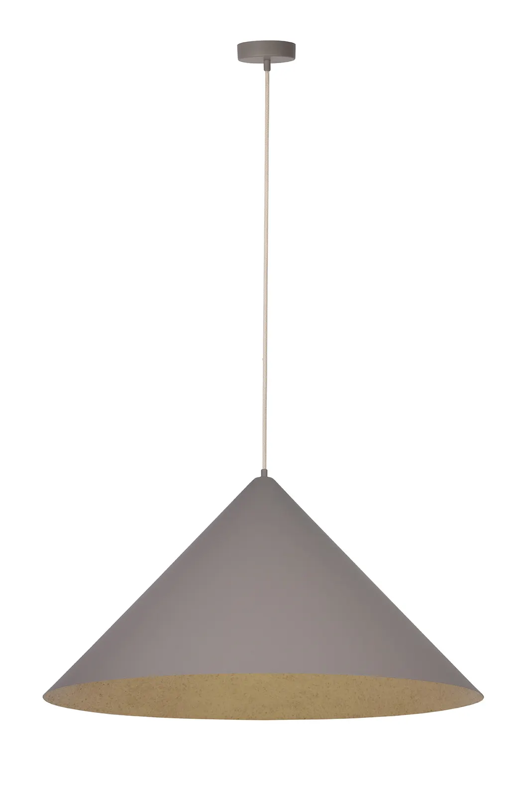 Lampa wisząca VESUVIO M taupe złota