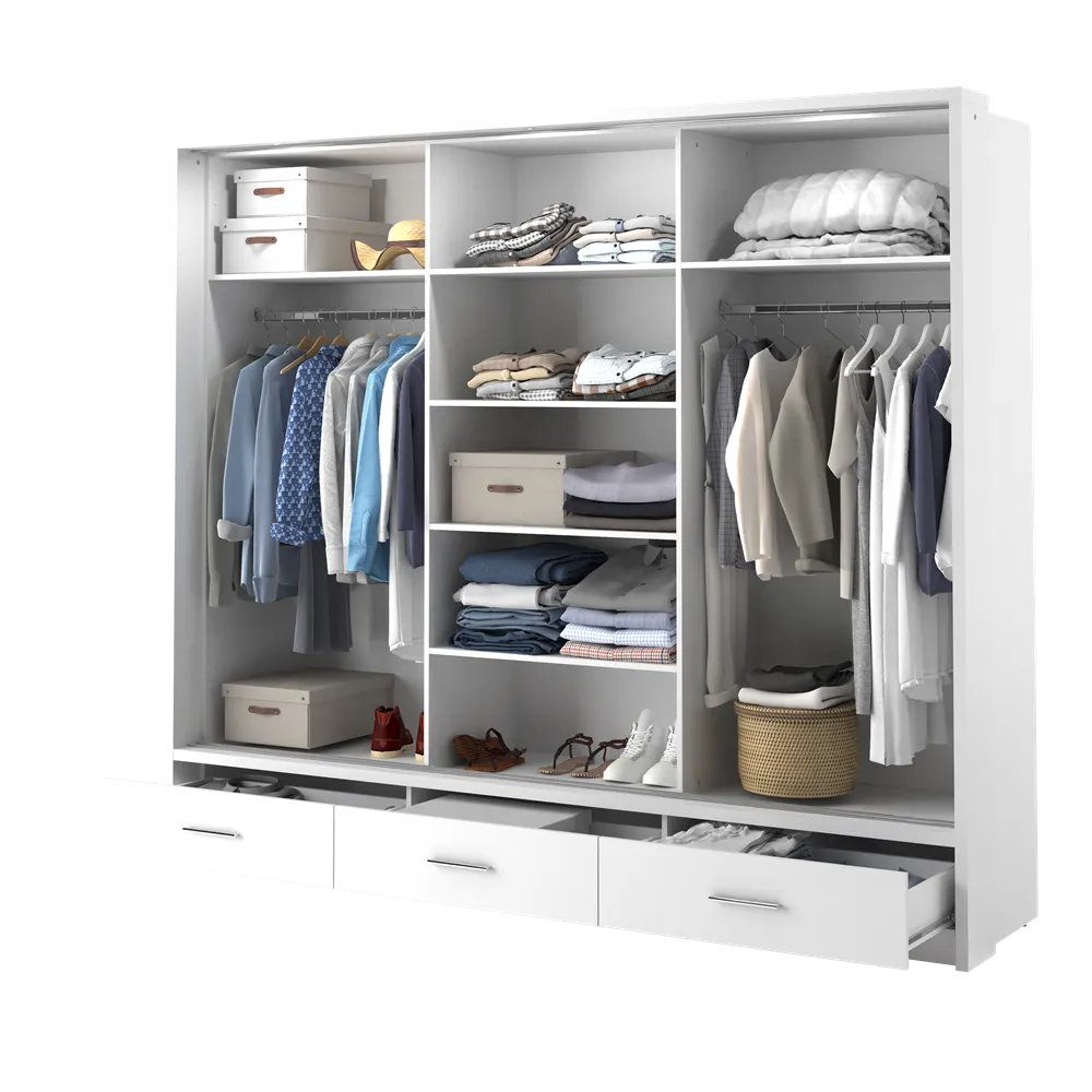 ARTI AR-01P-3L - szafa 3d3s z oświetleniem - biały - AR1BIP3L