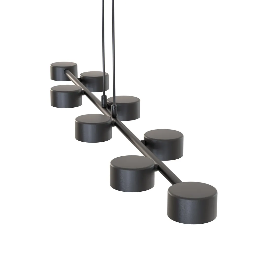 Lampa wisząca MEGARA 8 BL czarna - 1439/8