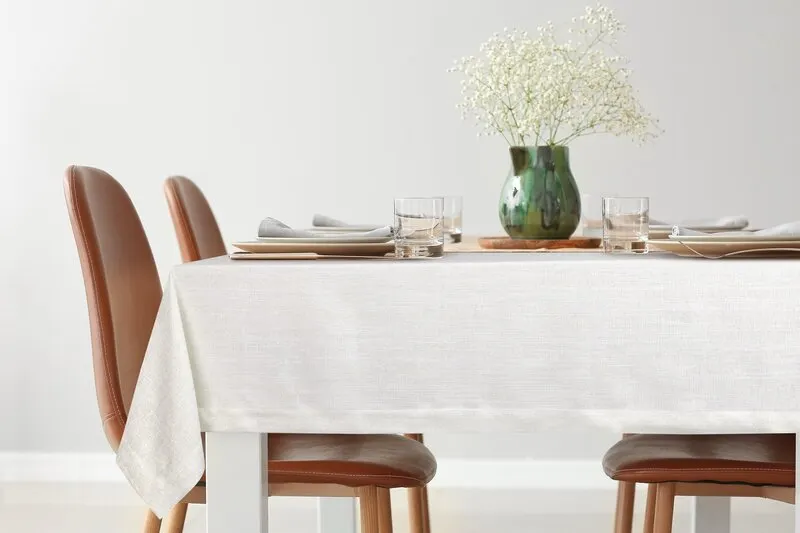 OBRUS ZOJA 40 X 200 CM BIAŁY - EU_393559