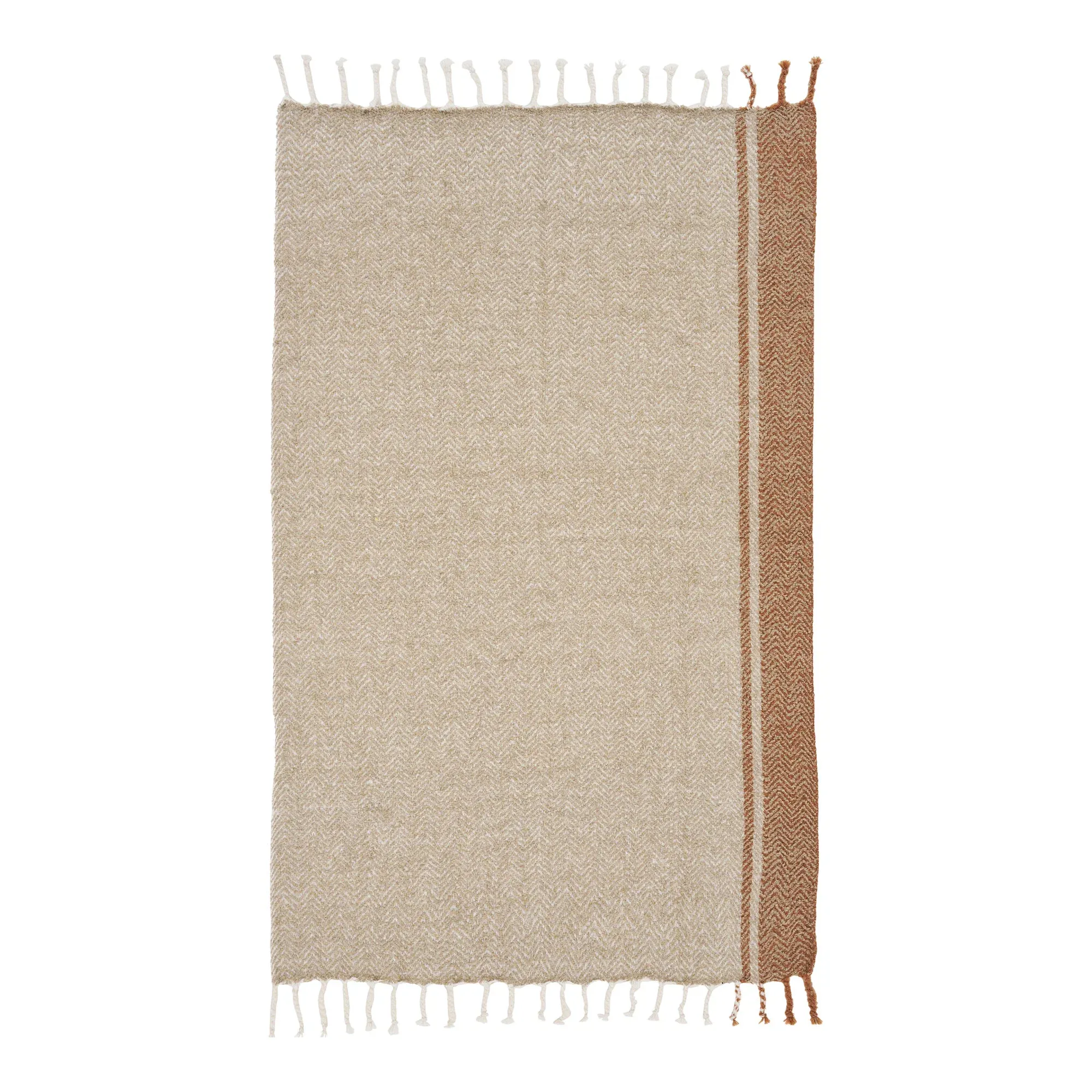 Pled ALMORA 130x180 beżowo-pomarańczowy