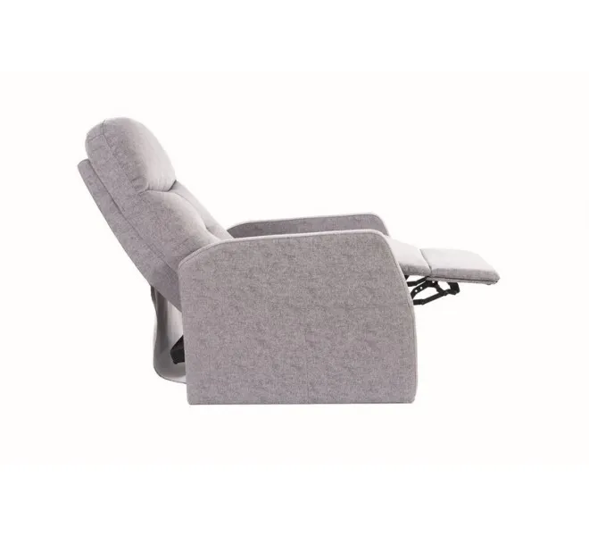 Fotel rozkładany ARES VELVET aksamitny szary 14 - ARESVSZ